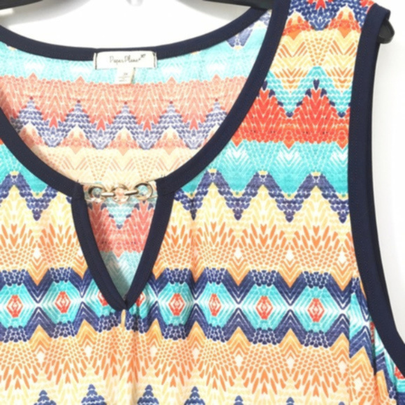 SOLD Paper Plane Sleeveless Maxi Dress Plus - Picture 5 of 6